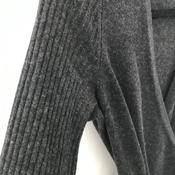 Diane Von Furstenberg Charcoal Wrap Dress - Picture 4 of 8